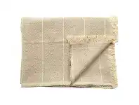 LivingStyles Scott Cotton Throw, 170x130cm, Stone offer