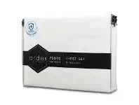 LivingStyles Ardor 700TC Anti Bacterial Cotton Rich Bed Sheet Set, King, White offer