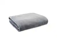 LivingStyles Ardor Boudoir Lucia Luxury Velvet Plush Blanket, 240x300cm, Silver offer
