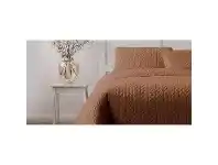Ardor Boudoir Maya Quilted Quilt Cover Set, Queen, Clay