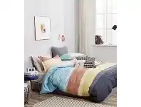 LivingStyles Ardor Cassie Cotton Quilt Cover Set, King offer