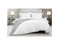 LivingStyles Ardor Boudoir Florence Waffle Quilt Cover Set, King, White offer