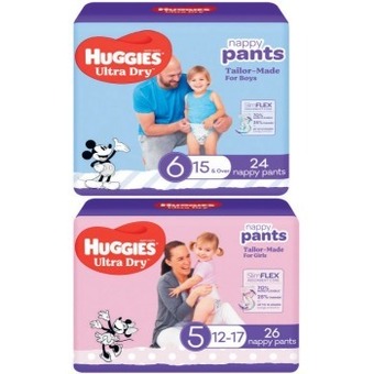 Coles Huggies bulk nappy pants 24 pack-36 pack offer