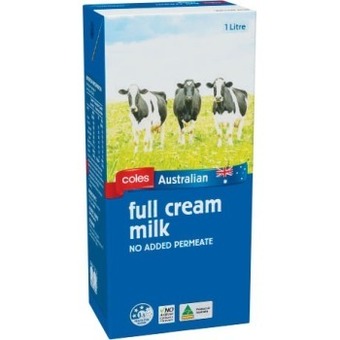 Coles Coles australian long life milk 1 litre offer