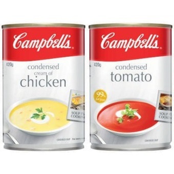Coles Campbell's condensed soup 400g-420g offer
