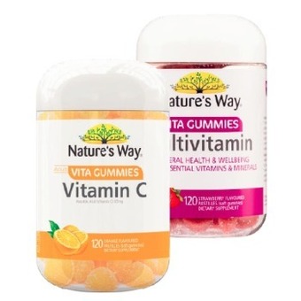 Coles Nature's way adult vita gummies multivitamin or vitamin c 120 pack offer