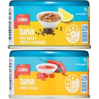 Coles Coles tuna 95g offer