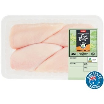 Coles Coles free range rspca approved chicken breast fillets large pack offer