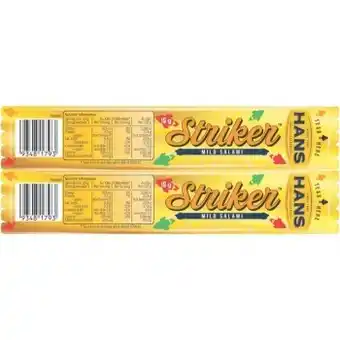 Coles Hans striker mild salami sticks 15g offer