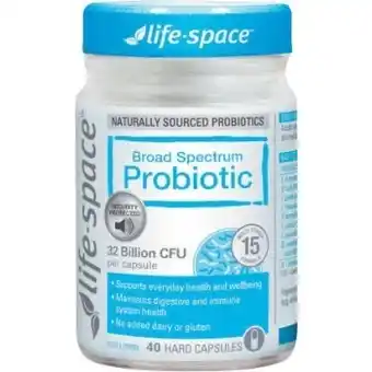 Coles Life space broad spectrum probiotic or urogen probiotic for women 40 pack^ offer
