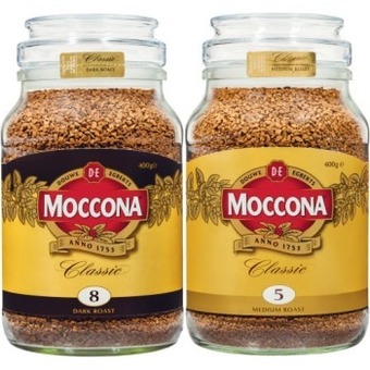 Coles Moccona freeze dried instant coffee 400g offer
