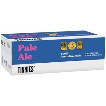 Coles Tinnies pale ale cans 24x375ml offer
