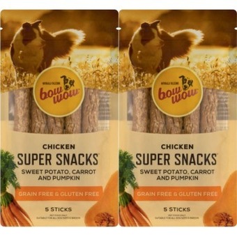 Coles Bow wow super snacks grainfree dog treats 5 pack offer