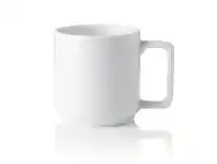 LivingStyles Noritake Stax Commercial Grade White Porcelain Mug, Set of 4 offer