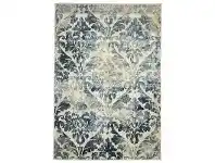 LivingStyles Calypso Gloria Stunning Egyptian Made Modern Rug, 230x160cm, Blue/Ivory offer