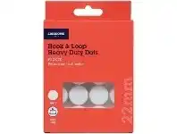 Officeworks J.Burrows Hook and Loop Adhesive Dots 22mm 80PK offer