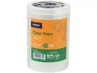 Officeworks J.Burrows Recycled Clear Tape Roll 12mmX50m 12 Pack offer