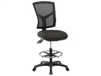 Officeworks Pago Matrix High Back Mesh Heavy Duty Drafting Chair Black offer