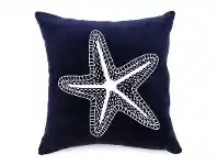 LivingStyles Stella Hand Embroidered Star Fish Velvet Scatter Cushion offer