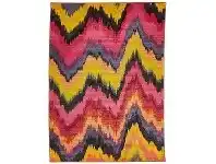 LivingStyles Kal Ikat Egyptian Made Modern Designer Rug, 330x240cm, Red / Yellow offer