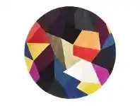 Matrix Carnival Hand Tufted Wool Round Rug, 150cm