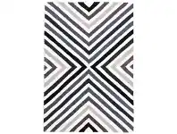 LivingStyles Narris Cross Roads Hand Tufted Rug in Charcoal Grey - 280x190cm offer