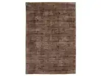 LivingStyles Luxe Hand Loomed Distressed Modern Rug in Brown - 225x155cm offer