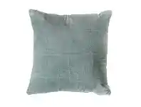 LivingStyles Kaden Stabstitch Cotton Velvet Scatter Cushion, Duck Egg Blue offer