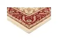 LivingStyles Sydney Medallion Turkish Made Oriental Rug, 150x80cm, Ivory / Red offer