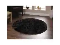 LivingStyles Plush Luxury Round Shag Rug in Chocolate - 120x120cm offer