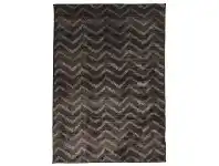 LivingStyles Egyptian Made Moroccan Chevron Design Rug in Brown/Grey - 230x160cm offer