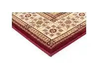 LivingStyles Sydney Traditional Tile Turkish Made Oriental Rug, 330x240cm, Red / Ivory offer