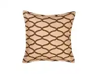 LivingStyles Westie Washed Burlap Scatter Cushion, Brown Wave offer