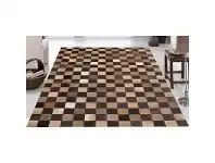 LivingStyles Mombasa Genuine Cowhide Handmade Rug-119 Brown 155X225 offer