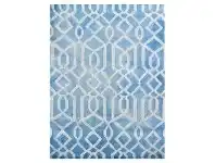 LivingStyles Maryland Tie Dye Wool Rug, 280x190cm, Aqua offer