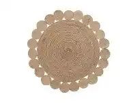 LivingStyles Angelos Hand Woven Jute Round Rug, 150cm offer