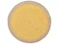 LivingStyles Atrium Polo Round Jute Rug, 240cm, Yellow offer