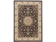 LivingStyles Sydney Medallion Turkish Made Oriental Rug, 330x240cm, Navy / Ivory offer