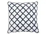 LivingStyles Quatrefoil Feather Filled Cotton Scatter Cushion offer