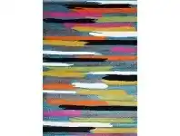 LivingStyles Brony Stroke 115x165cm Turkish Made Rug - Turquoise / Multi offer