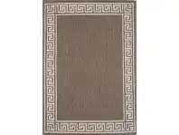 LivingStyles Sisalo Gable Egyptian Made Rug, 67x235cm, Brown/Beige offer