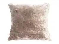 LivingStyles Kilburn & Scott Grizzly Faux Fur Cushion, Chocolate offer