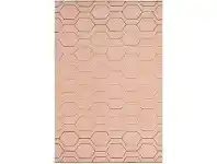 LivingStyles Wedgwood Arris Hand Tufted Designer Wool Rug, 240x170cm, Pink offer