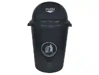 Officeworks Italplast 80L Heavy Duty Swing Top Bin Dark Grey offer