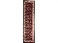 LivingStyles Sydney Classic Turkish Made Oriental Runner Rug, 300x80cm, Red / Ivory offer