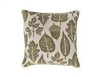LivingStyles Zenica Tapestry Scatter Cushion, Ochre offer