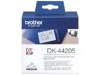 Officeworks Brother DK 44205 Paper Tape Removable 62mm Black on White offer
