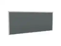 Officeworks Stilford Screen 1200 W x 525 H mm White Frame Grey Fabric offer