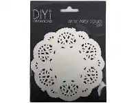 Officeworks D.I.Y. DIYi Paper Doilies White 20 Pack offer