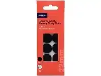 Officeworks J.Burrows Hook & Loop Heavy Duty Adhesive Dots 22mm 12PK offer